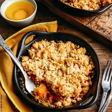 Dégustation de Crumble Butternut et Potimarron 