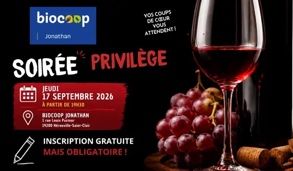 Soirée privilège - Dégustation vin 